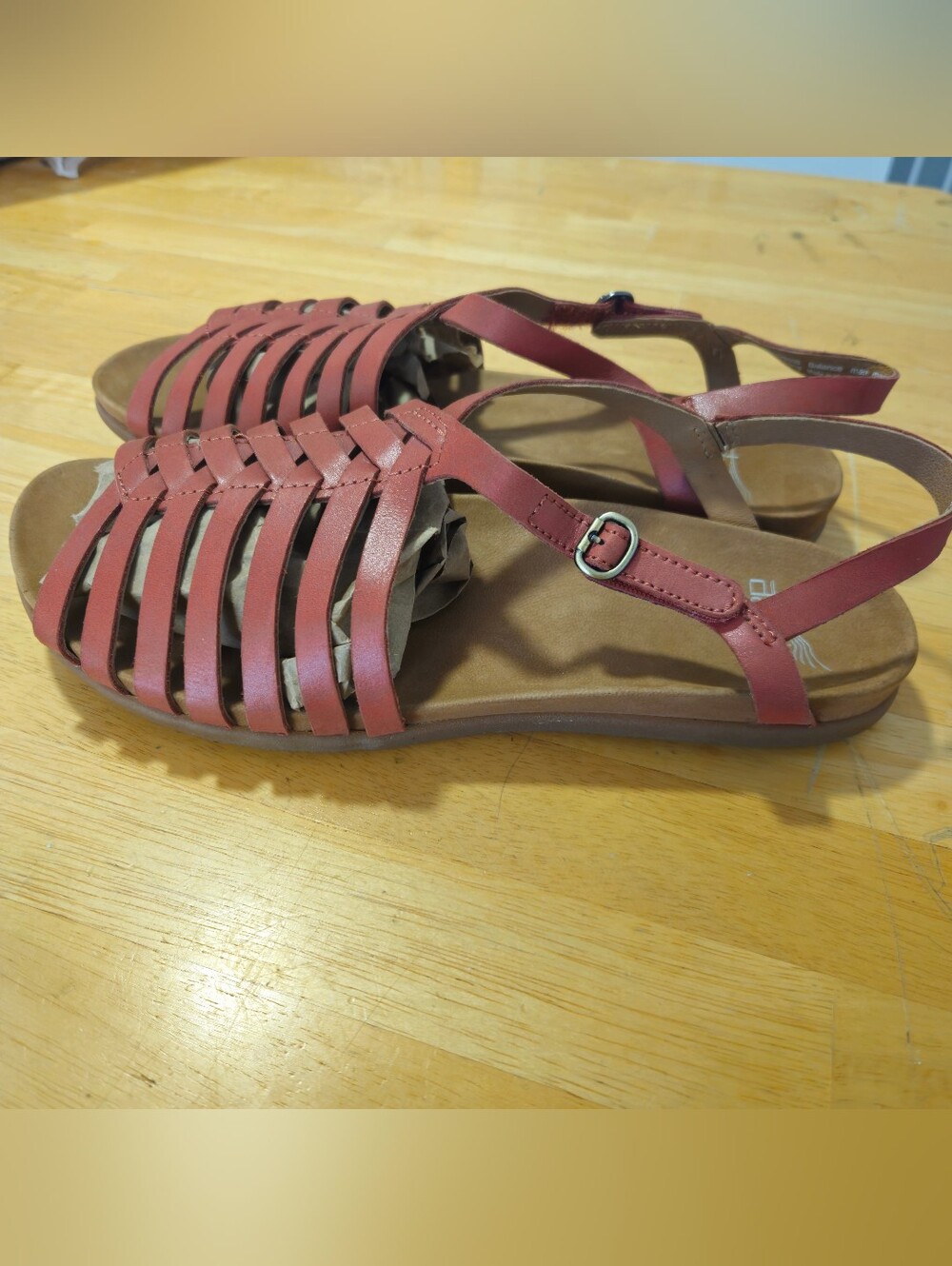 Dansko Jennifer Fisherman  Slingback Sandals Color- Clay, Leather, 41 (10.5-11)